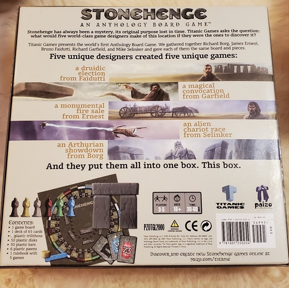 Stonehenge An Anthology Board Game - 5 games in 1 - Picture 3 of 13